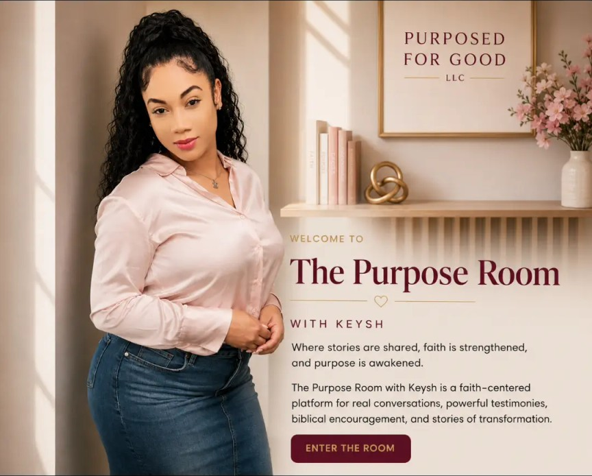 The Purpose Room with Keysh promotional graphic